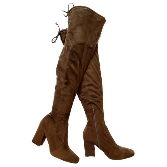 UNISA | UNQUINNIE-R BROWN Over The knee Heel Boot women’s 9.5 - Picture 1 of 9